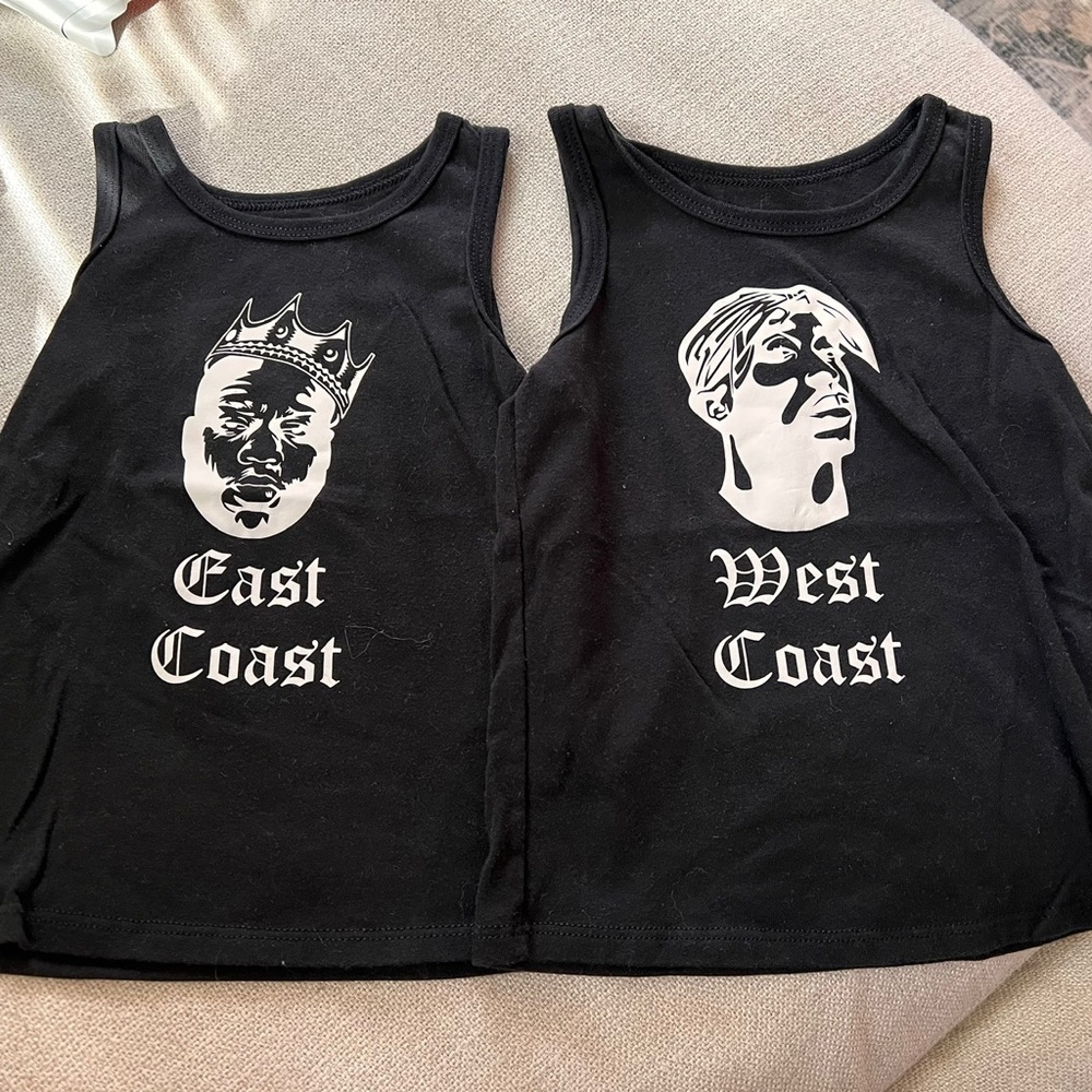 Custom 2T Tank tops for twins